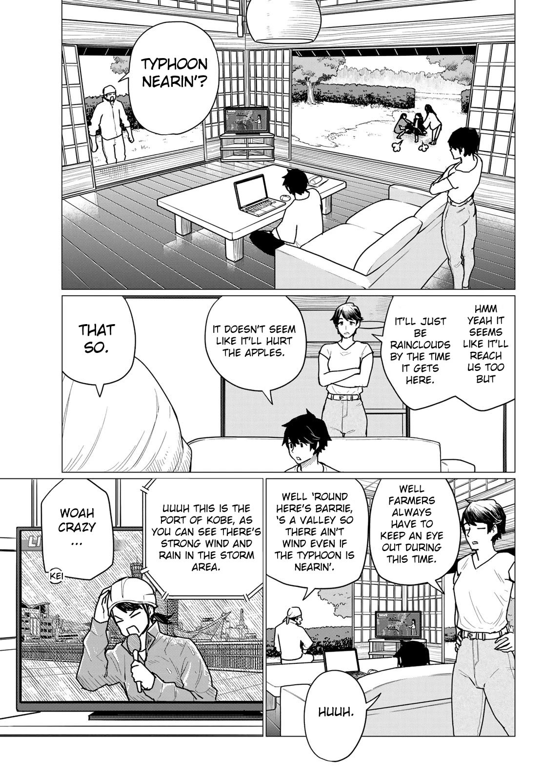 Flying Witch (ISHIZUKA Chihiro) Chapter 71 page 13 - Chapter 71: Senpai, robes, picture book, typhoon