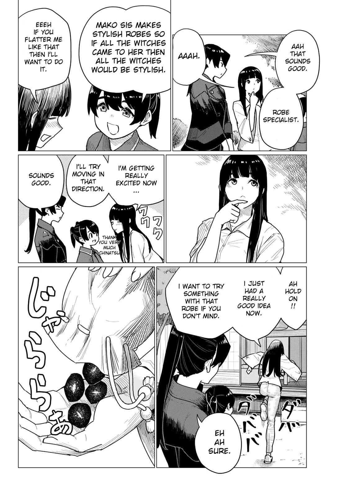 Flying Witch (ISHIZUKA Chihiro) Chapter 71 page 16 - Chapter 71: Senpai, robes, picture book, typhoon