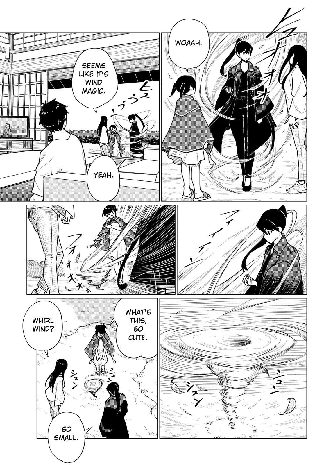 Flying Witch (ISHIZUKA Chihiro) Chapter 71 page 19 - Chapter 71: Senpai, robes, picture book, typhoon