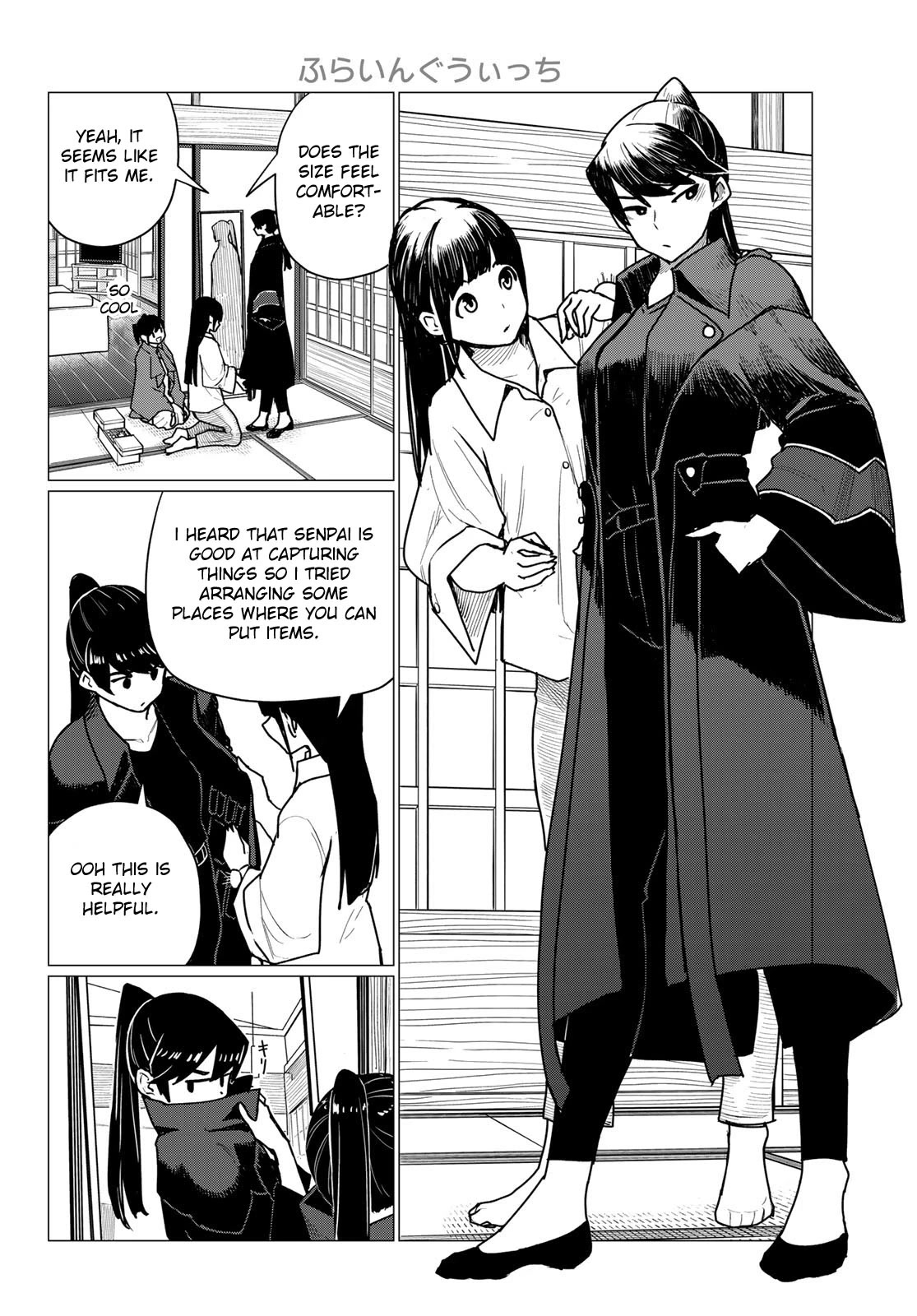 Flying Witch (ISHIZUKA Chihiro) Chapter 71 page 6 - Chapter 71: Senpai, robes, picture book, typhoon