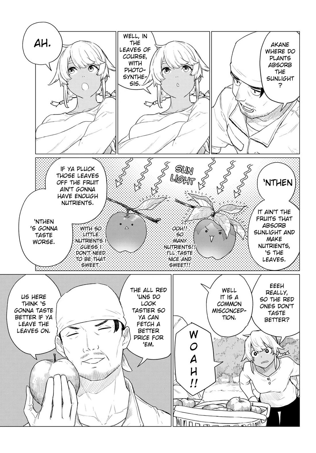 Flying Witch (ISHIZUKA Chihiro) Chapter 78 page 9 - Chapter 78: The beast knows leaved flavors