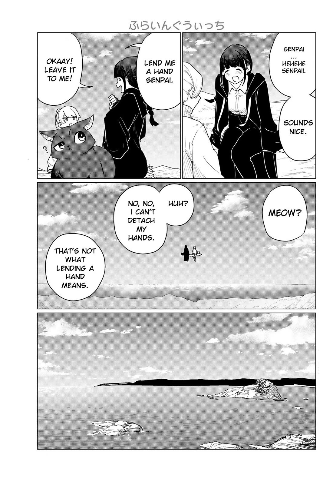 Flying Witch (ISHIZUKA Chihiro) Chapter 80 page 3 - Chapter 80: Rocks, traps and fists