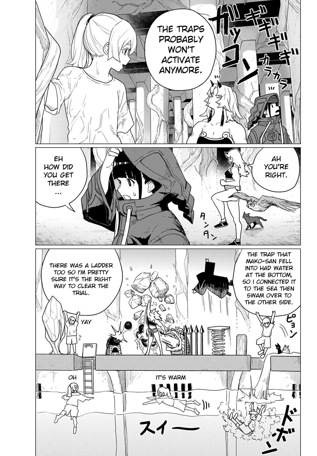 Flying Witch (ISHIZUKA Chihiro) Chapter 80 page 37 - Chapter 80: Rocks, traps and fists