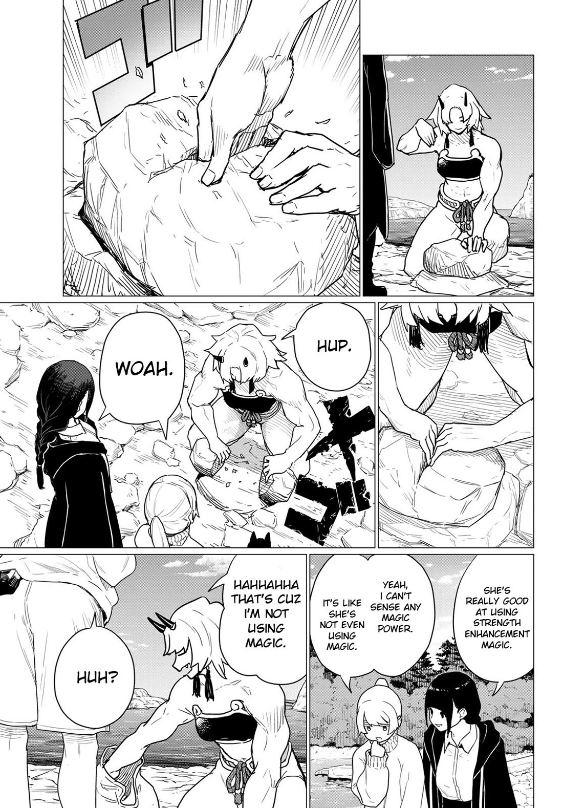 Flying Witch (ISHIZUKA Chihiro) Chapter 80 page 9 - Chapter 80: Rocks, traps and fists