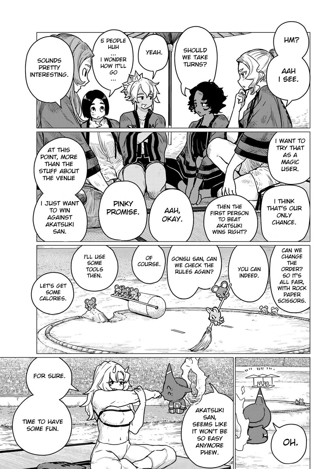 Flying Witch (ISHIZUKA Chihiro) Chapter 83 page 19 - Chapter 83: Knockouts are the best part of tocchari