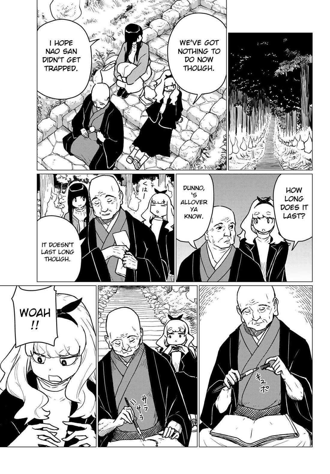 Flying Witch (ISHIZUKA Chihiro) Chapter 85 page 19 - Chapter 85: My master is the founder of the shasei style