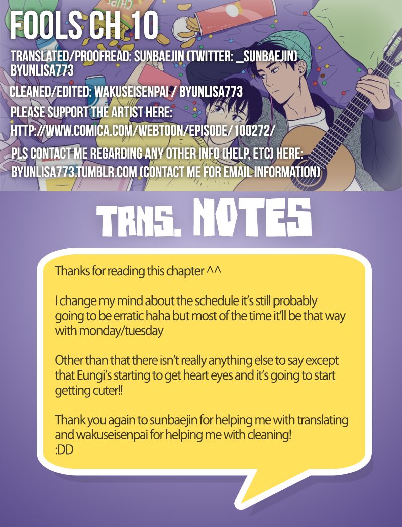 Fools Chapter 10 page 1 - Chapter 10