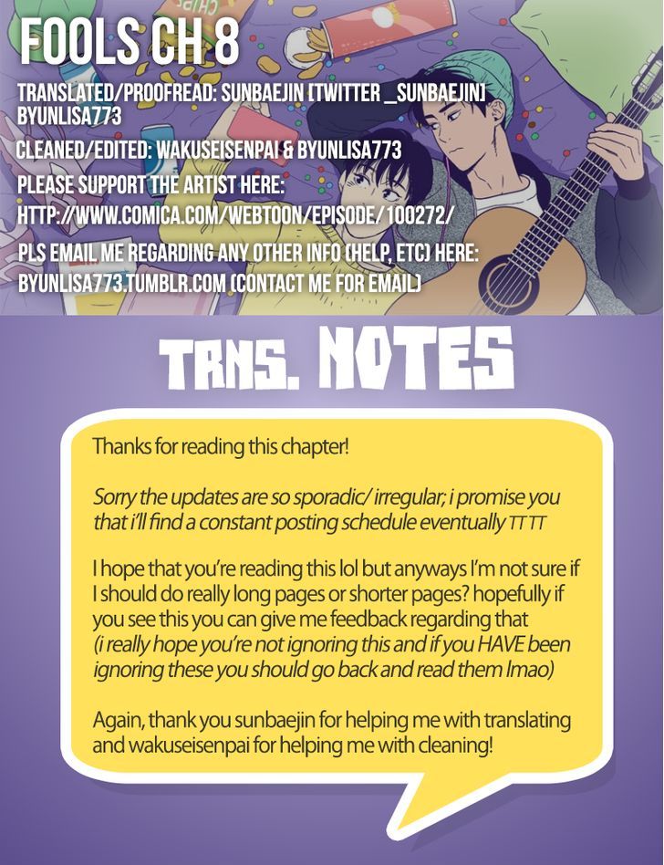 Fools Chapter 8 page 1 - Chapter 8