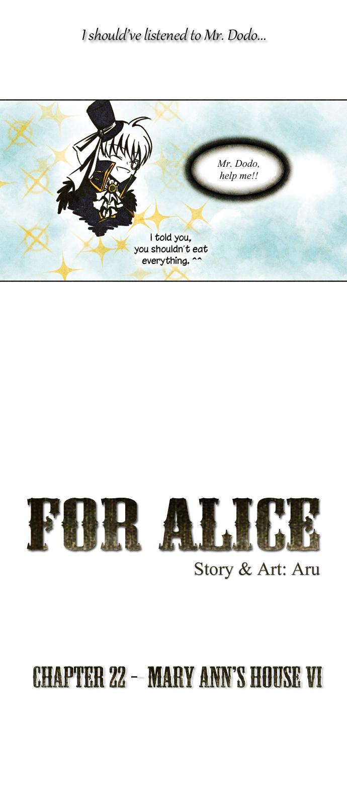 For Alice Chapter 22 page 4 - Chapter 22 : Mary Ann's House VI