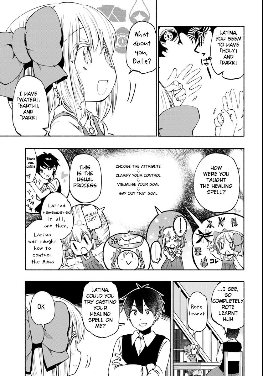 For My Daughter, I Might Even Be Able to Defeat the Demon King Chapter 11 page 9 - Chapter 11: Small Girl, Learning