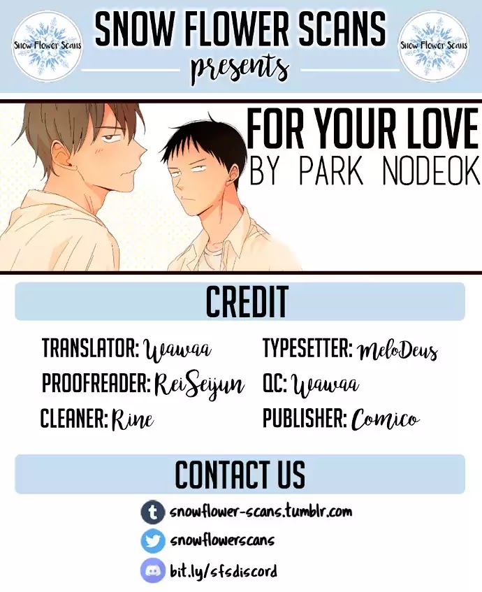 For Your Love Chapter 3 page 1 - Chapter 3