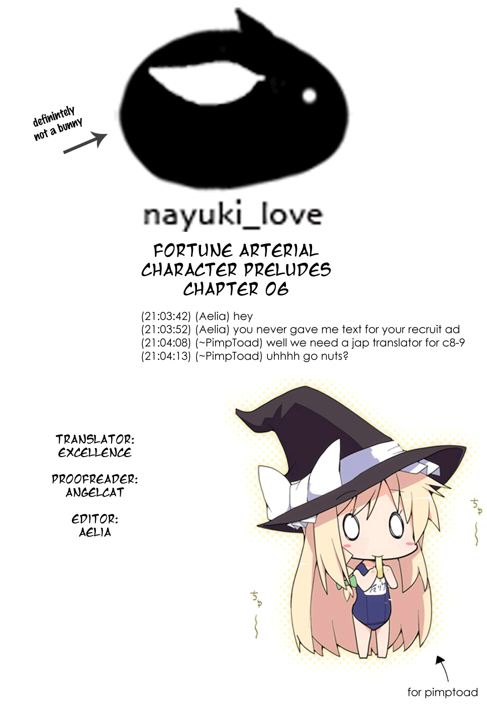 Fortune Arterial - Character's Prelude Chapter 6.2 page 1 - Chapter 6 v2 : Church Rhapsody 1