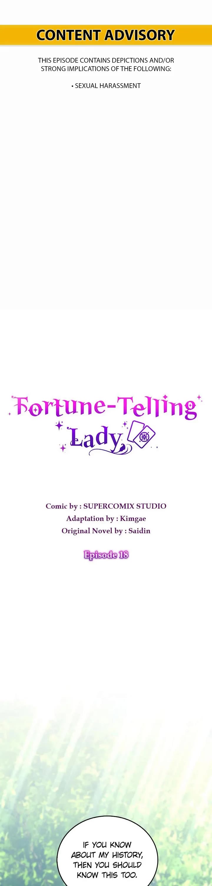Fortune-Telling Lady Chapter 18 page 1 - Chapter 18