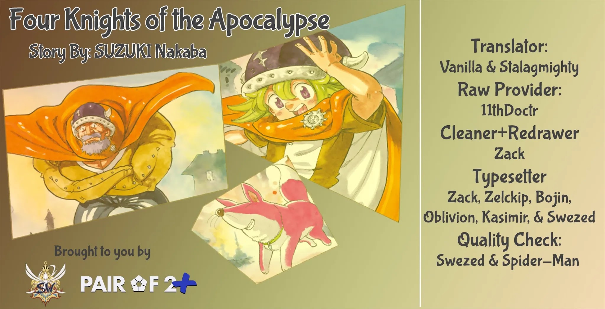 Four Knights of the Apocalypse Chapter 1 page 2 - Chapter 1: The Boy Sets Off