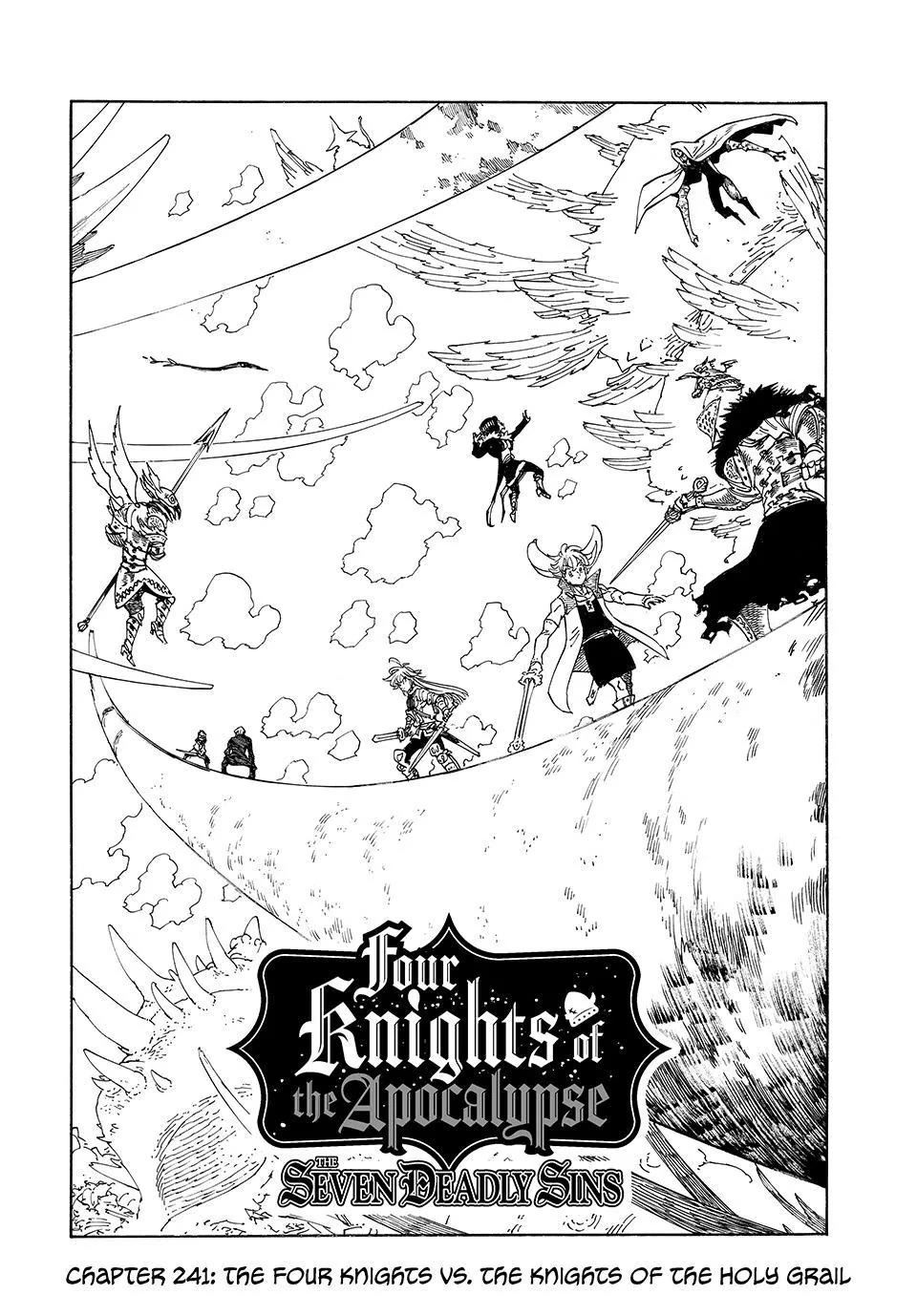 Four Knights of the Apocalypse Chapter 241 page 1 - Chapter 241: The Four Knights vs. the Knights of the Holy Grail
