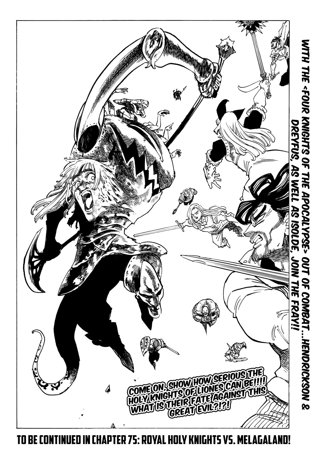 Four Knights of the Apocalypse Chapter 74 page 21 - Chapter 74: ROYAL HOLY KNIGHTS VS. MELAGALAND!
