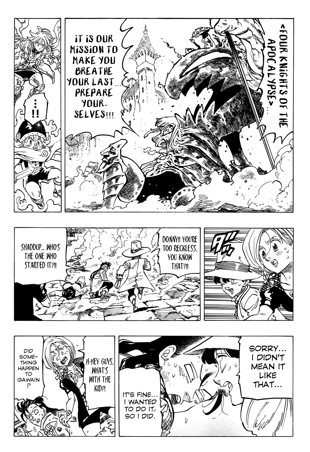 Four Knights of the Apocalypse Chapter 74 page 4 - Chapter 74: ROYAL HOLY KNIGHTS VS. MELAGALAND!
