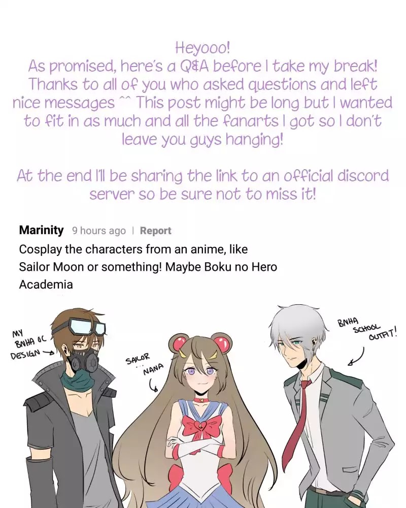 Four Quarters Chapter 49 page 1 - Chapter 49: O&A | OFFICIAL DISCORD