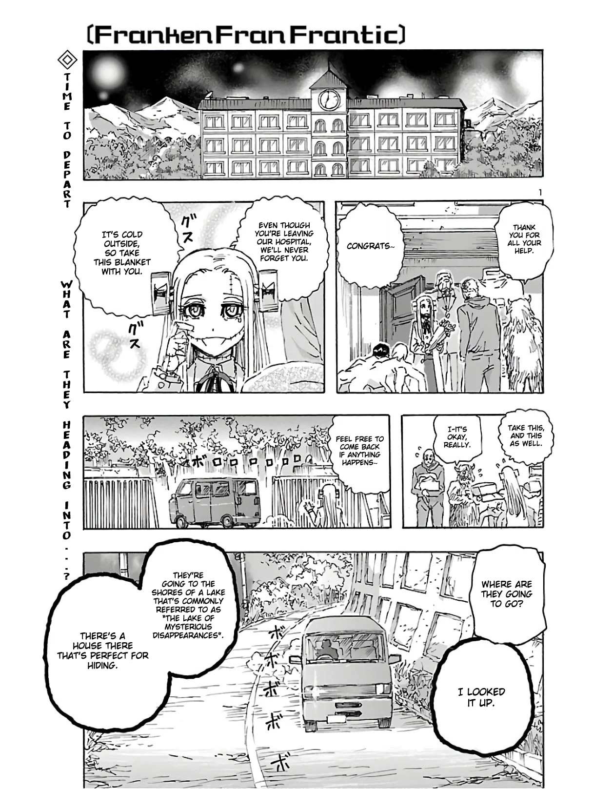 Franken Fran Frantic Chapter 12 page 1 - Chapter 12: Phantom Lake