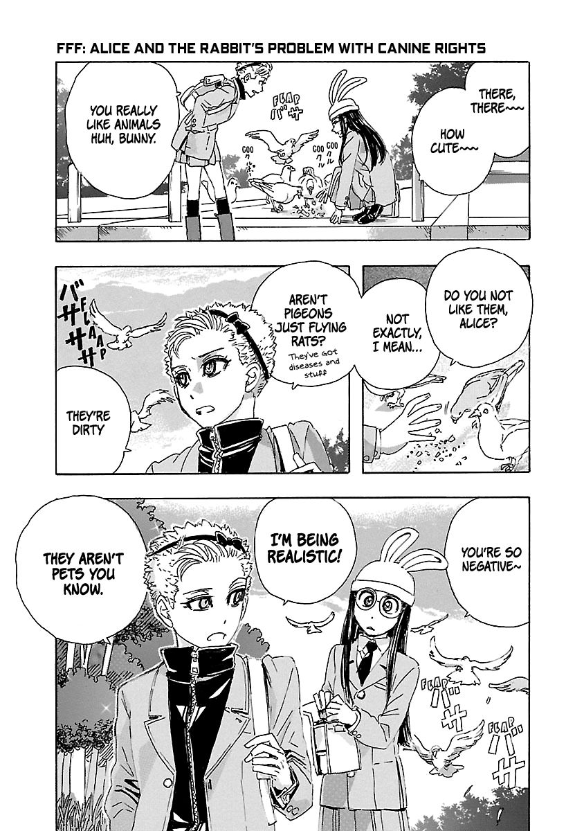 Franken Fran Frantic Chapter 3.3 page 1 - Chapter 3.3: Alice and The Rabbit's problem with canine rights.