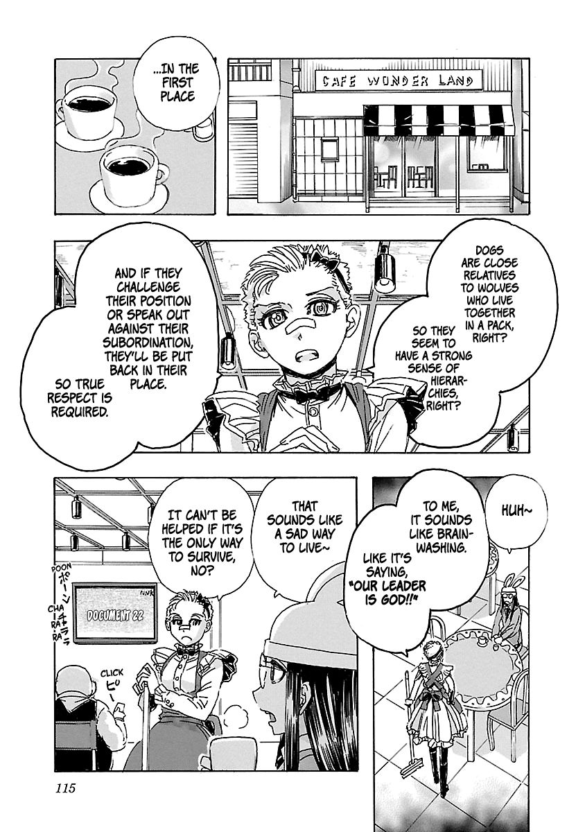 Franken Fran Frantic Chapter 3.3 page 8 - Chapter 3.3: Alice and The Rabbit's problem with canine rights.