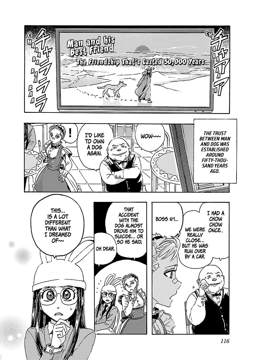 Franken Fran Frantic Chapter 3.3 page 9 - Chapter 3.3: Alice and The Rabbit's problem with canine rights.