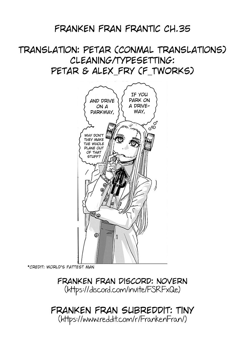Franken Fran Frantic Chapter 35 page 24 - Chapter 35: Cockroach Town