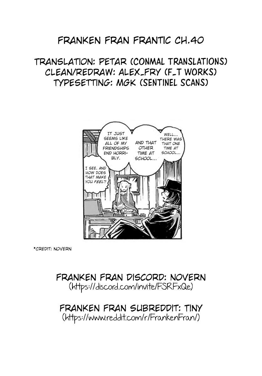 Franken Fran Frantic Chapter 40 page 24 - Chapter 40: Cracks in Paradise