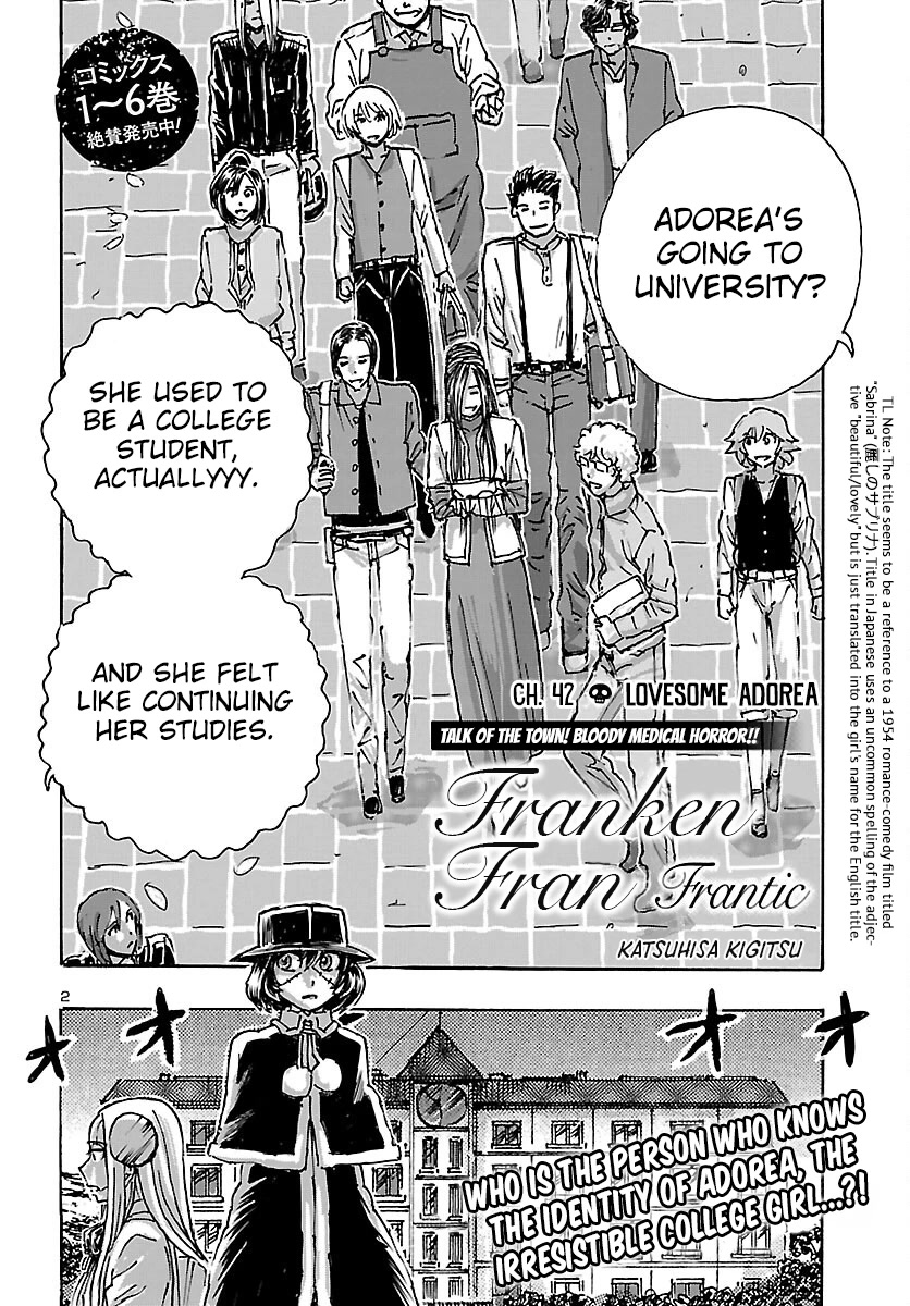 Franken Fran Frantic Chapter 42 page 2 - Chapter 42: Lovesome Adorea