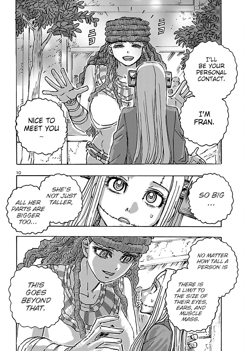 Franken Fran Frantic Chapter 44 page 10 - Chapter 44: Neanderthal Day