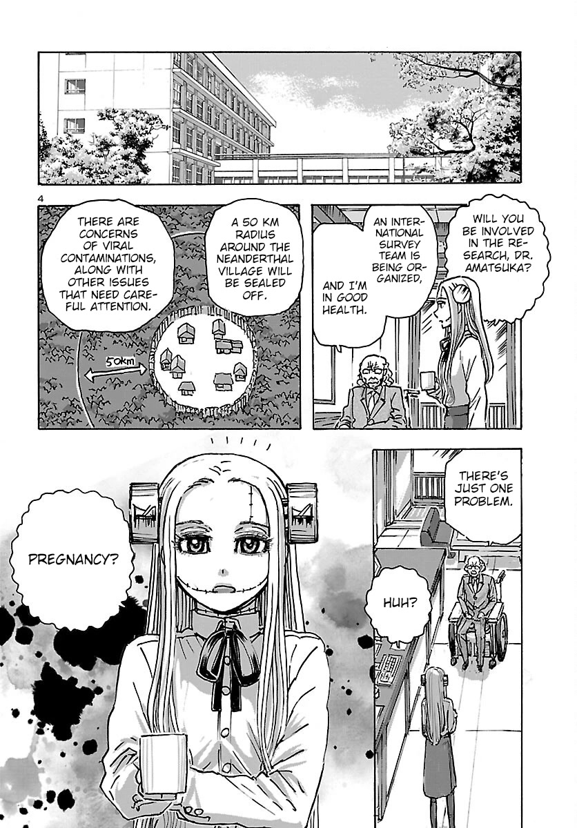 Franken Fran Frantic Chapter 44 page 4 - Chapter 44: Neanderthal Day