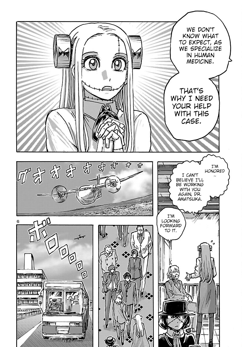 Franken Fran Frantic Chapter 44 page 6 - Chapter 44: Neanderthal Day