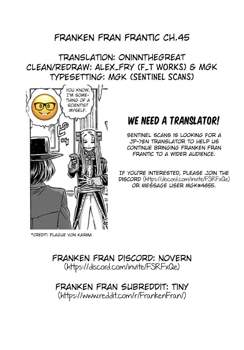 Franken Fran Frantic Chapter 45 page 24 - Chapter 45: Gathering of the Beauties