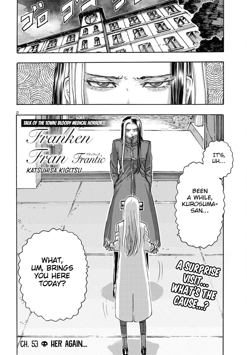 Franken Fran Frantic Chapter 53 page 2 - Chapter 53: Her Again...