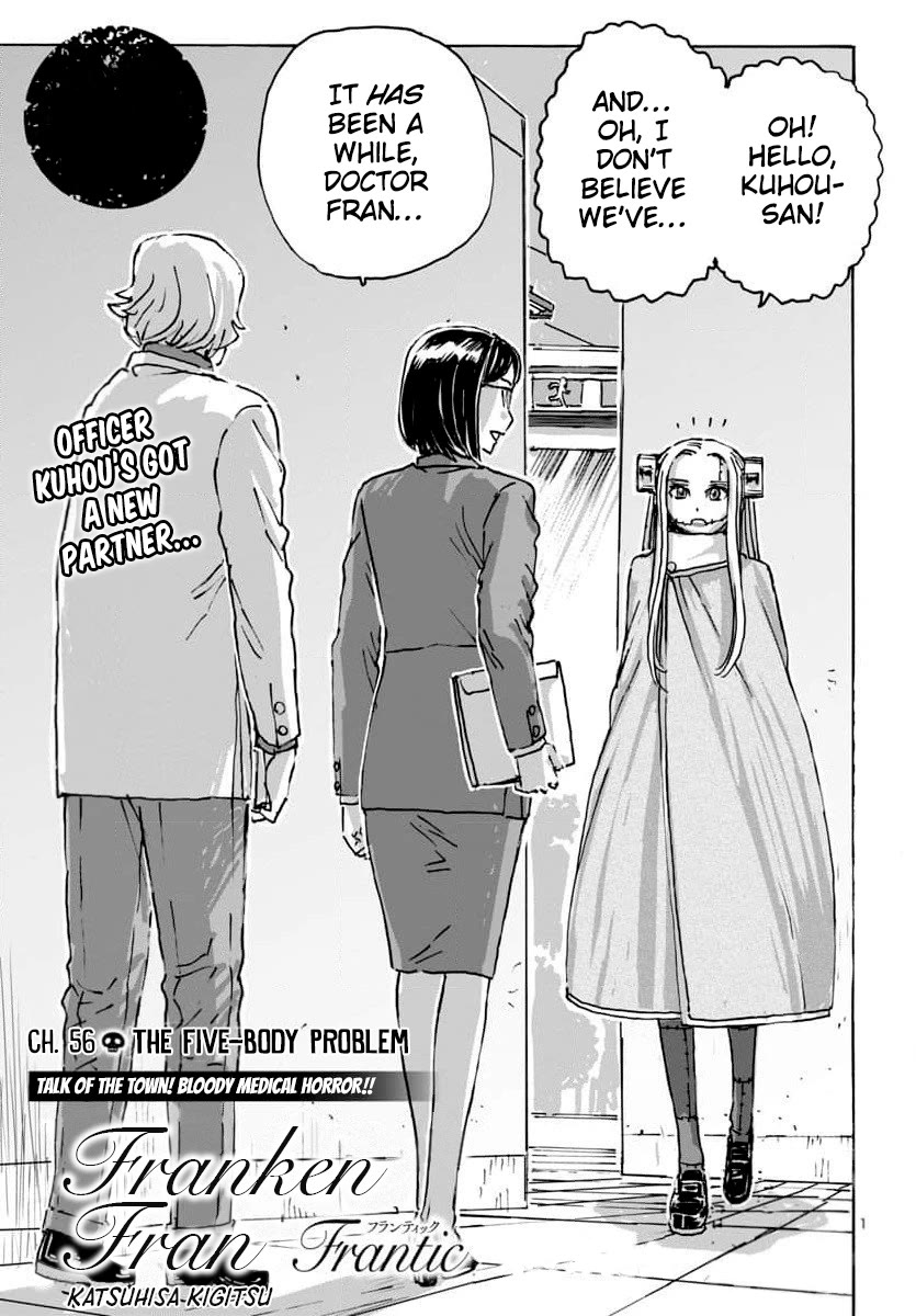 Franken Fran Frantic Chapter 56 page 1 - Chapter 56: The Five-Body Problem
