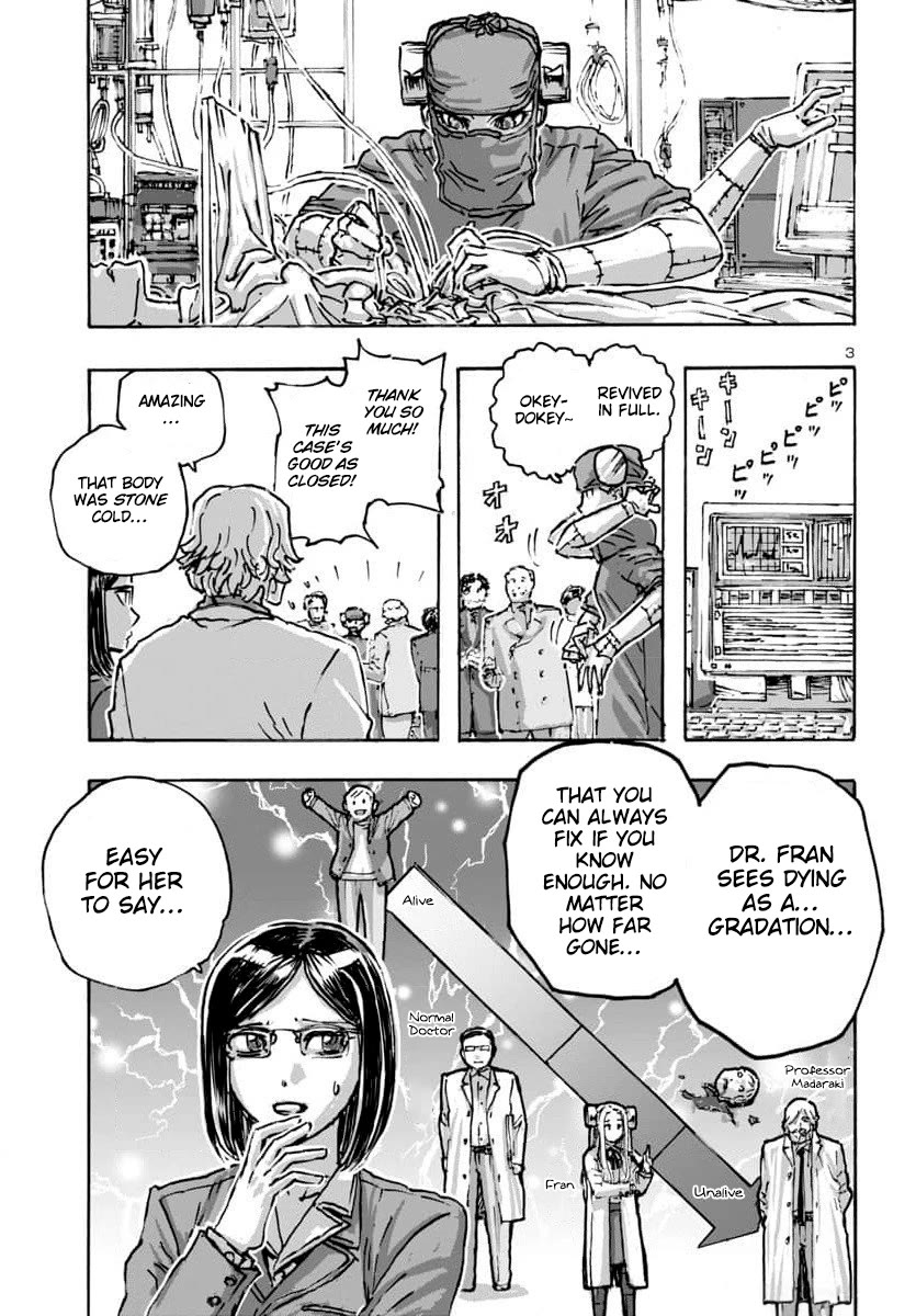 Franken Fran Frantic Chapter 56 page 3 - Chapter 56: The Five-Body Problem