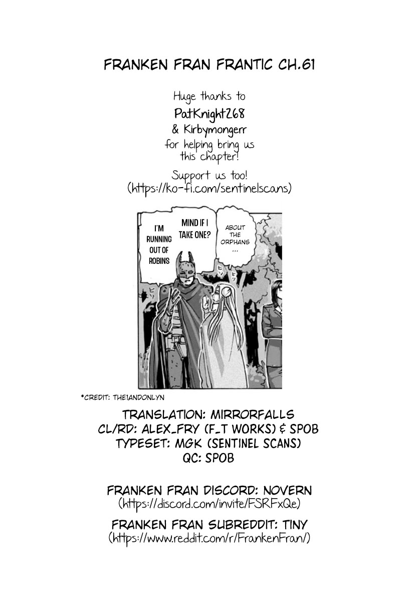 Franken Fran Frantic Chapter 61 page 25 - Chapter 61: The Unslept Hero