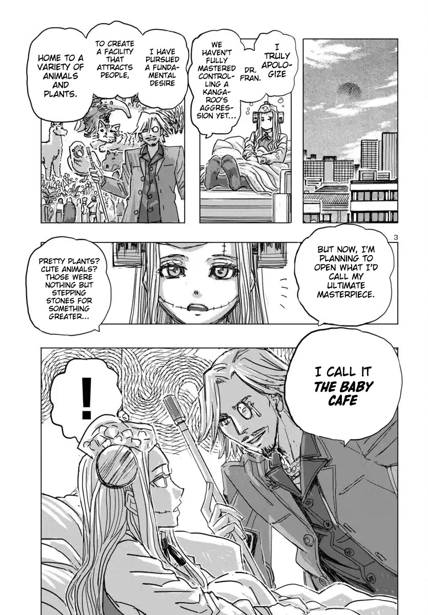 Franken Fran Frantic Chapter 68 page 3 - Chapter 68: Baby Café