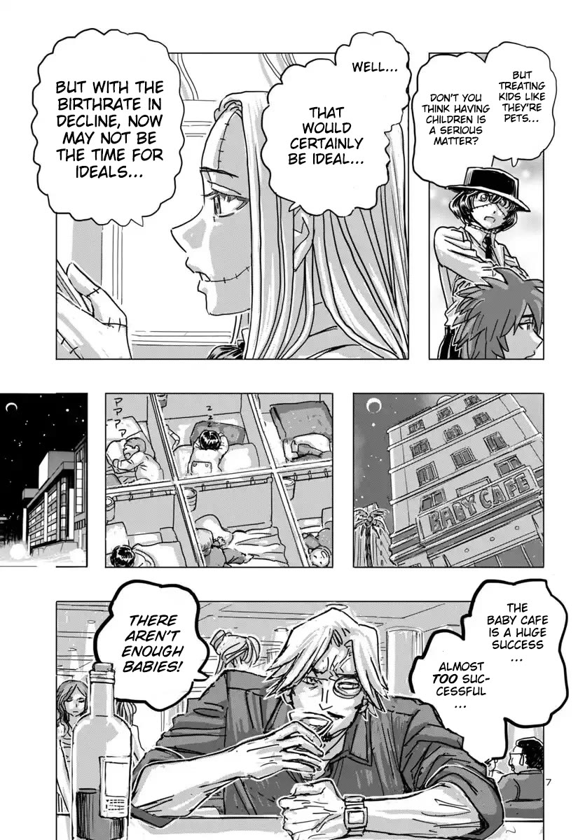 Franken Fran Frantic Chapter 68 page 7 - Chapter 68: Baby Café