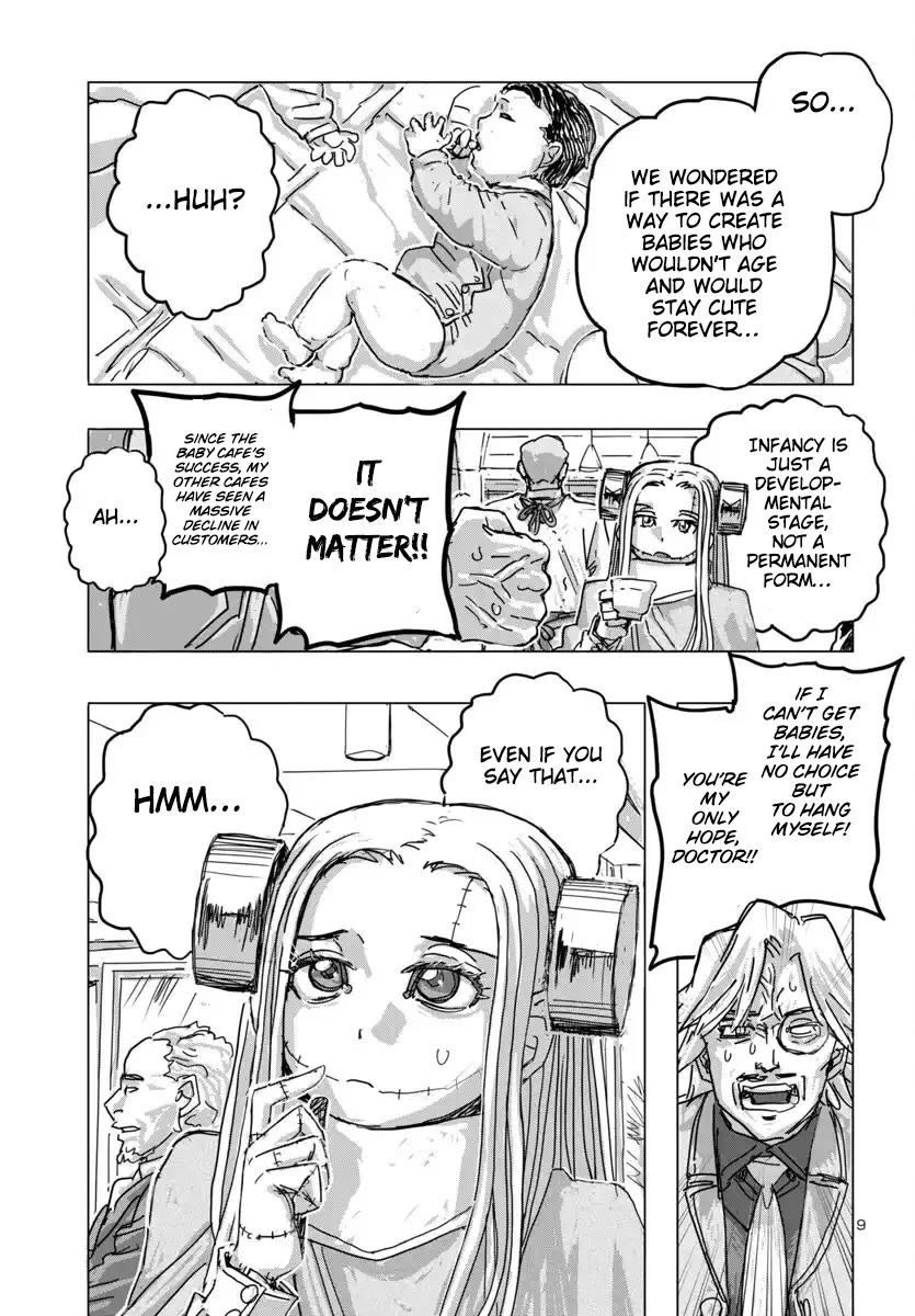 Franken Fran Frantic Chapter 68 page 9 - Chapter 68: Baby Café