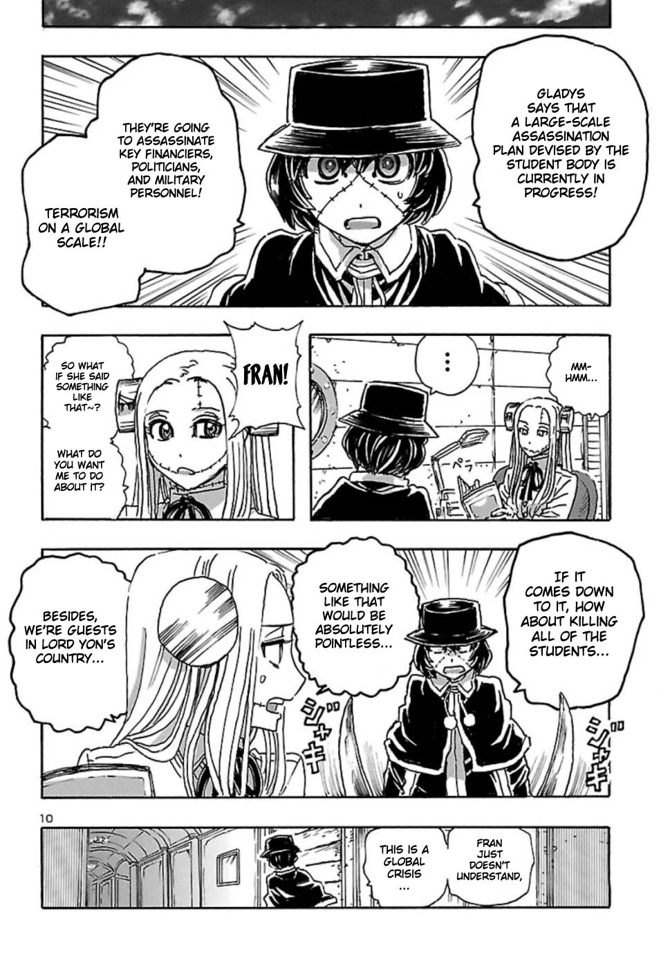 Franken Fran Frantic Chapter 8 page 10 - Chapter 8: Assassination Forest
