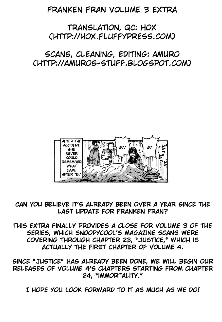 Franken Fran Chapter 22.5 page 9 - Chapter 22.5: Extra Episode/Memento
