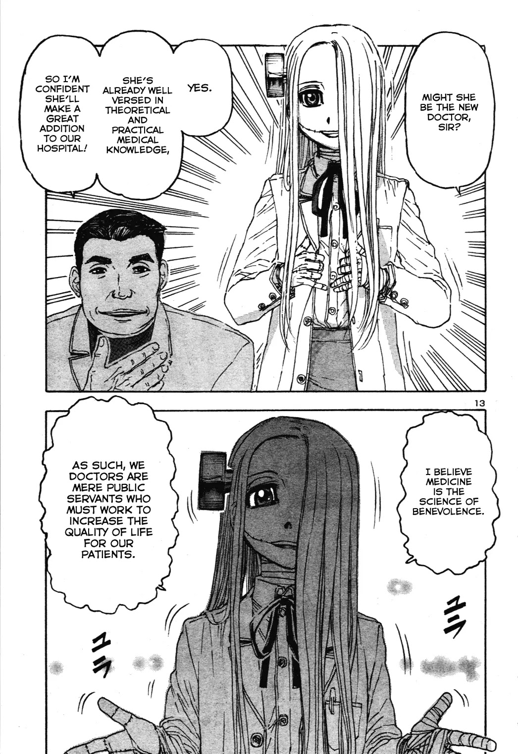 Franken Fran Chapter 60 page 12 - Chapter 60: Right And Left