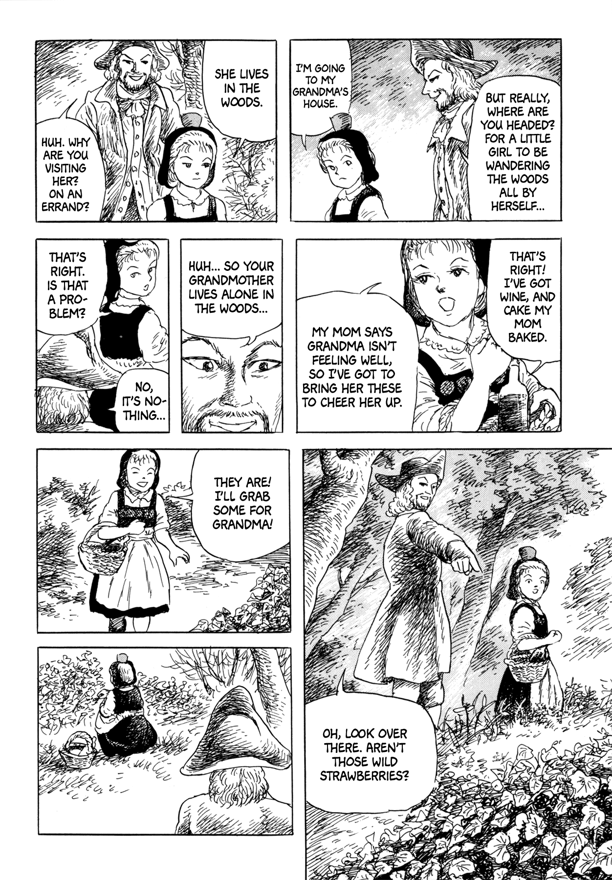 Frau Trude – Grimm-Adjacent Tales Chapter 4 page 4 - Chapter 4: Little Red Riding Hood