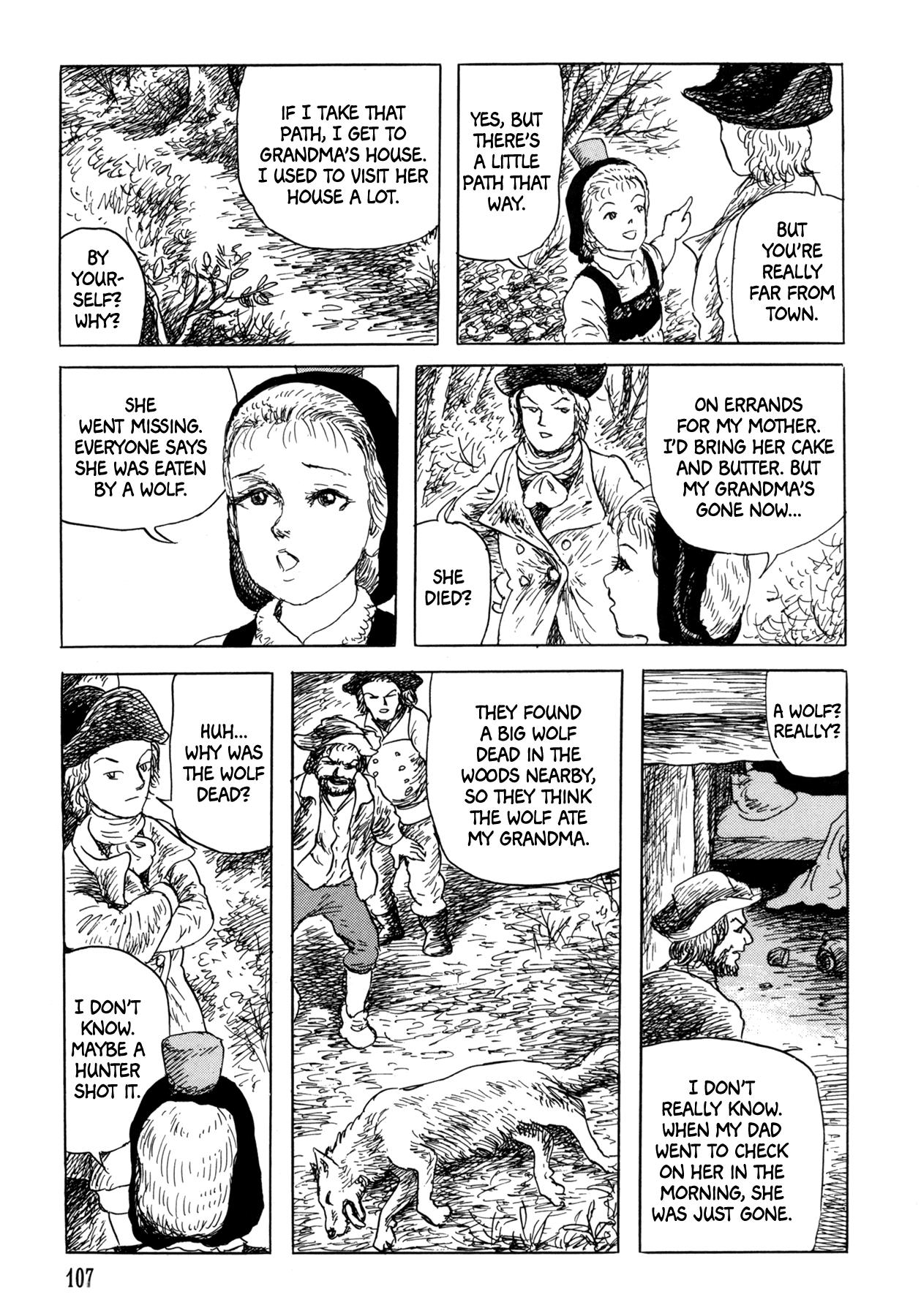 Frau Trude – Grimm-Adjacent Tales Chapter 4 page 7 - Chapter 4: Little Red Riding Hood