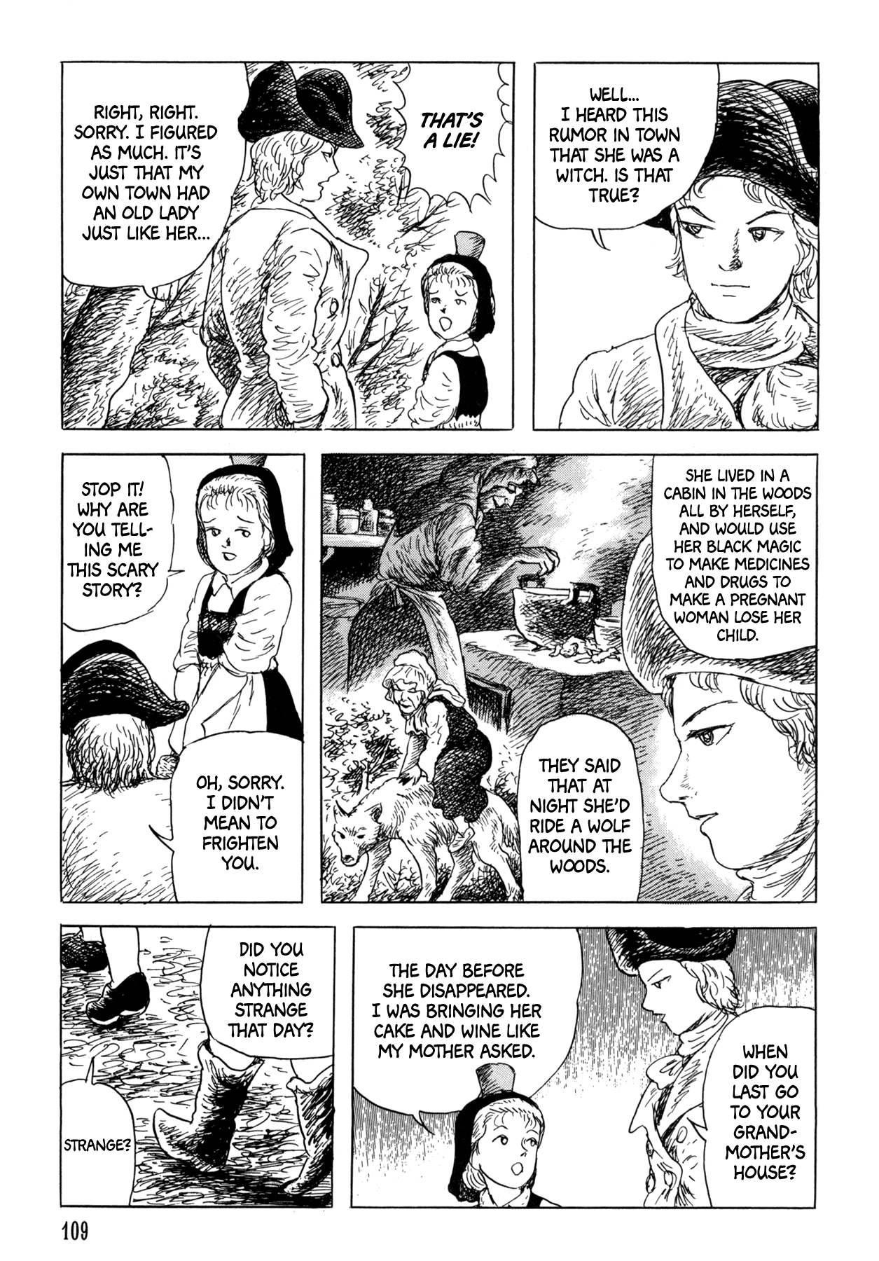 Frau Trude – Grimm-Adjacent Tales Chapter 4 page 9 - Chapter 4: Little Red Riding Hood