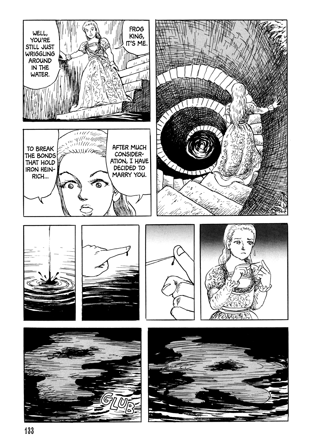 Frau Trude – Grimm-Adjacent Tales Chapter 5 page 9 - Chapter 5: The Frog King or Iron Heinrich