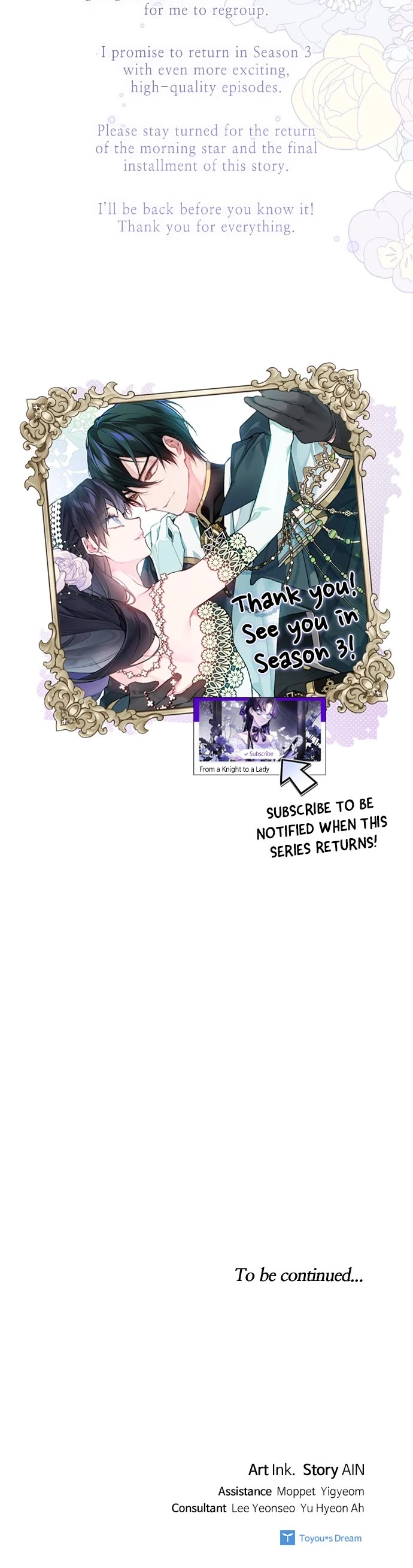 From a Knight to a Lady Chapter 130 page 47 - Chapter 130: (S2) Episode 129 (Season 2 Finale)