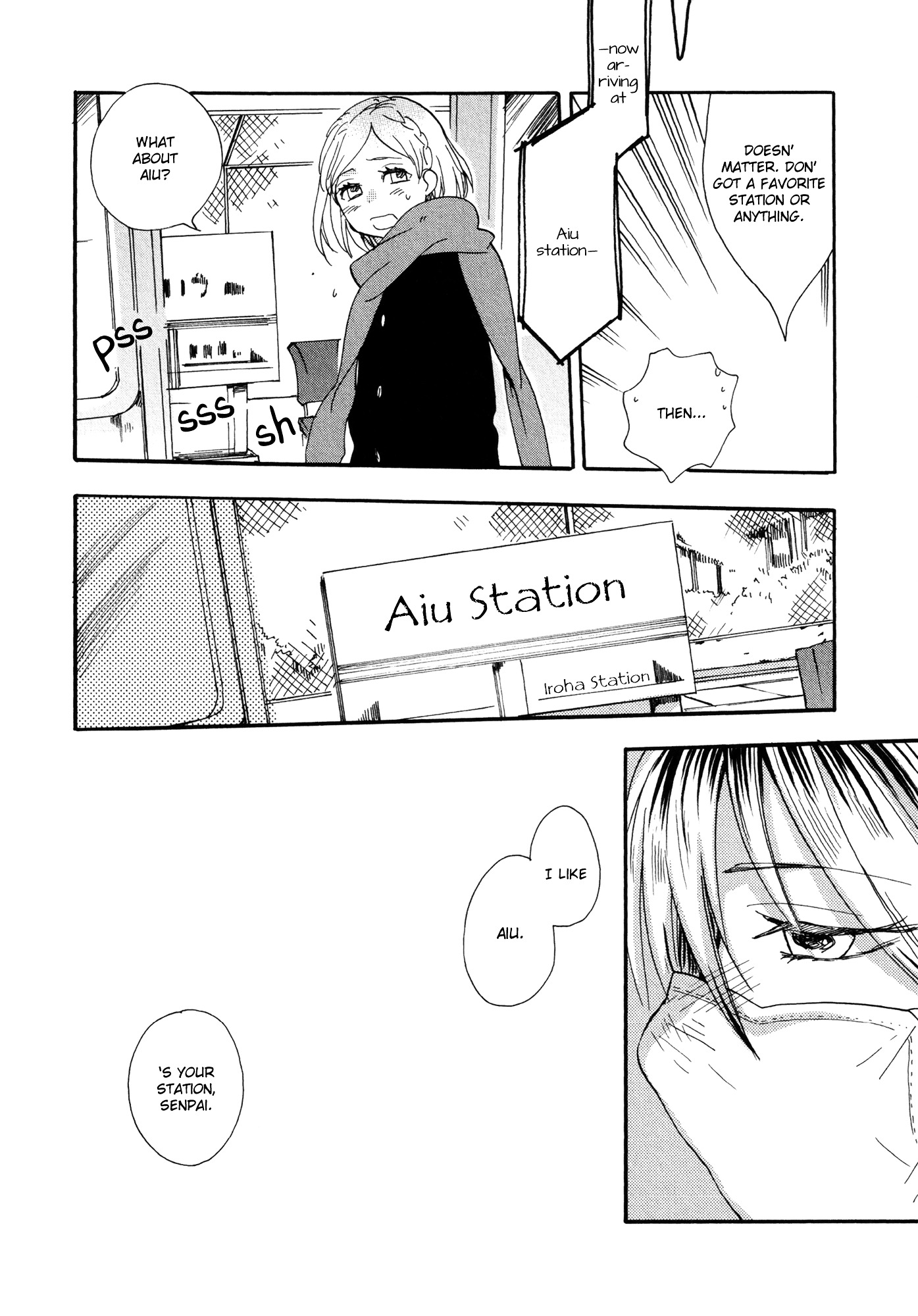 From Aiu Station on the Hiragana Line Chapter 1 page 12 - Chapter 1 : From Aiu Station on the Hiragana Line [Oneshot]
