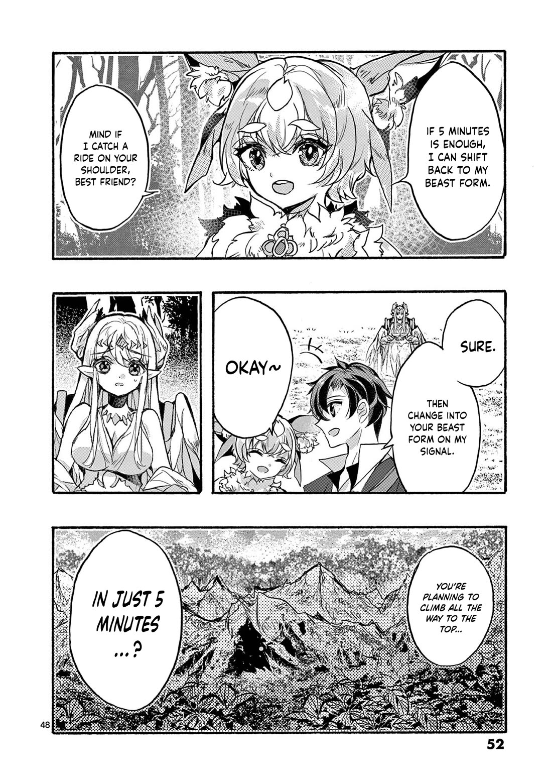 From The Strongest Job of Dragon Knight, To The Beginner Job Carrier, Somehow, I Am Dependent On The Heroes Chapter 48 page 52 - Chapter 48